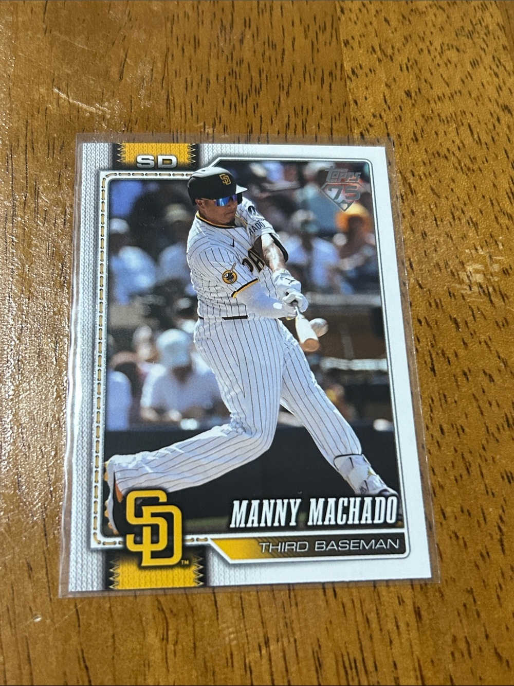 Topps Baseball Card Manny Machado - White & Gold